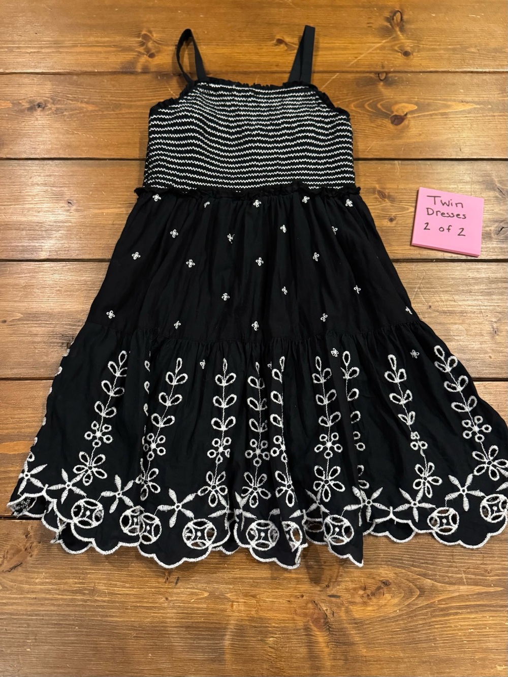 Twin Dress 2 of 2 Abercrombie Kids Smocked Embroidered Tiered Dress